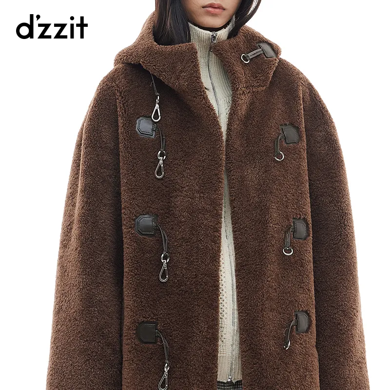 D'zzit Velvet feel Coat Unisex Tawny-2