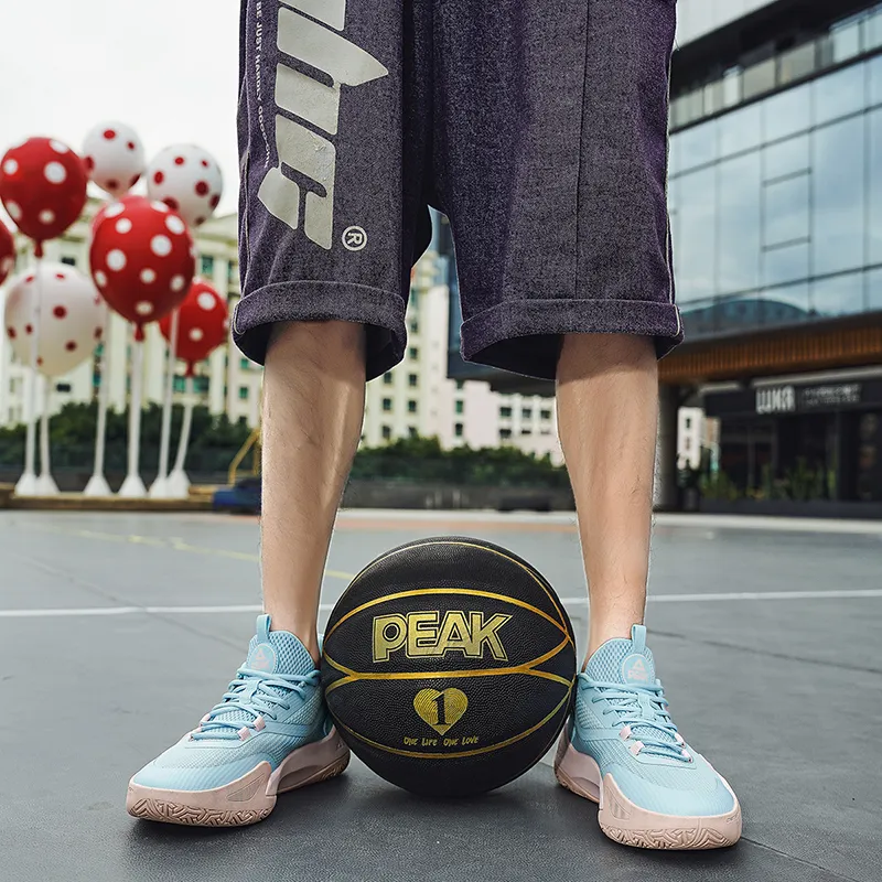 PEAK Sharp Marks Basketball Shoes Men Low Top Blue-13