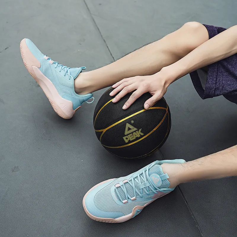 PEAK Sharp Marks Basketball Shoes Men Low Top Blue-17