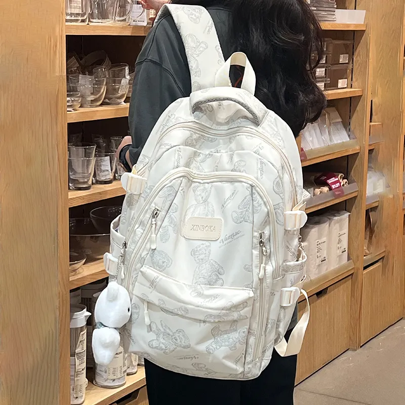 Victorian Traveler Nylon Backpack Regular Unisex Multicolor-6