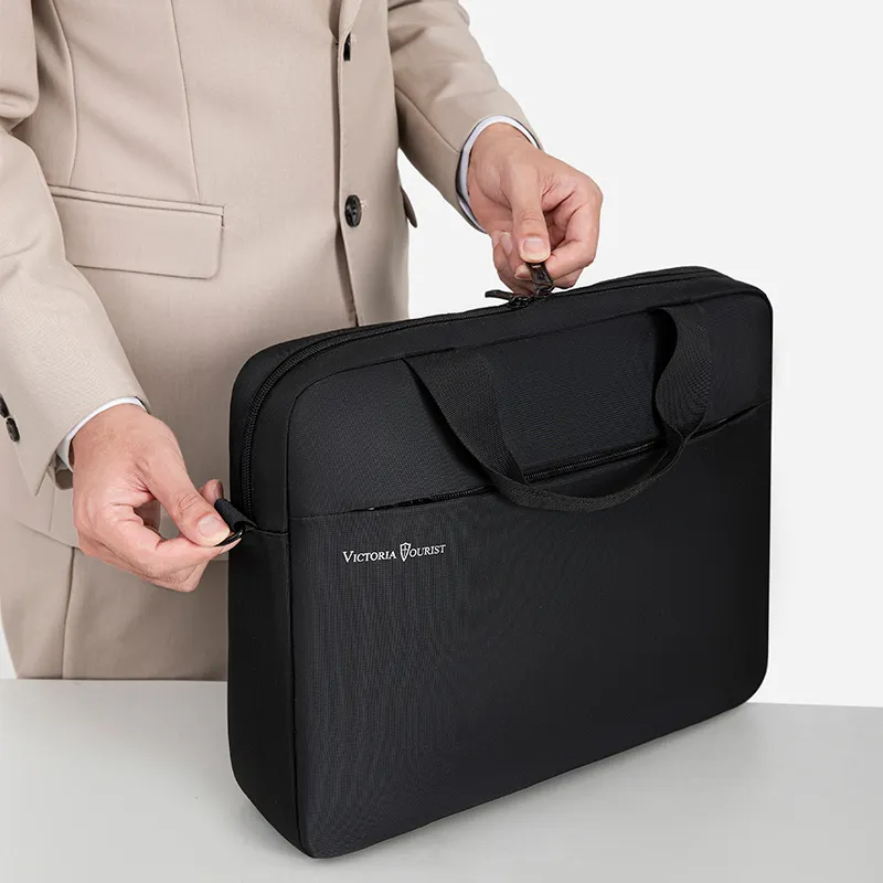 Victorian Traveler Oxford Laptop Bag Regular Unisex Black-11