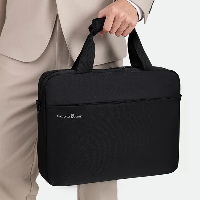Victorian Traveler Oxford Laptop Bag Regular Unisex Black-8