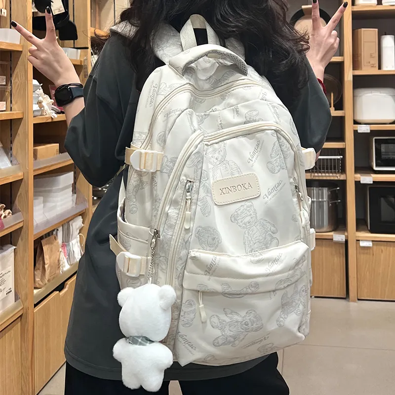 Victorian Traveler Nylon Backpack Regular Unisex Multicolor-7