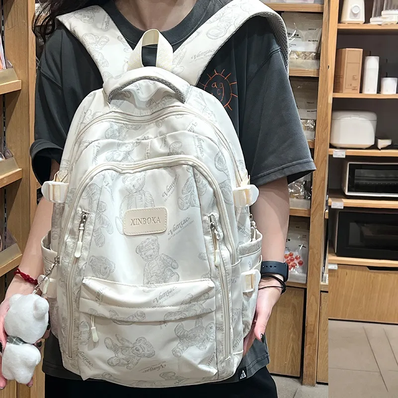 Victorian Traveler Nylon Backpack Regular Unisex Multicolor-8