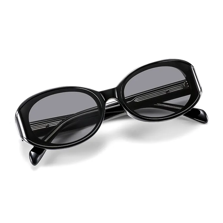 BERTHA TR/Memory Plastic Oval Sunglasses Unisex-3