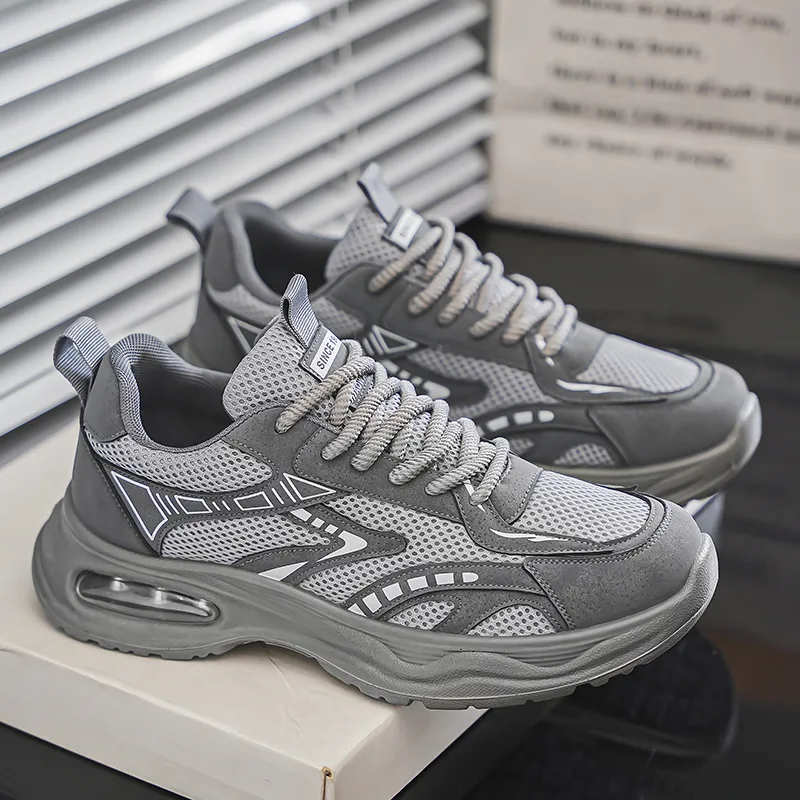 QINBU Cushioned Slip-Resistant Abrasion-Resistant Low-Top Casual Running Shoes Men's-9