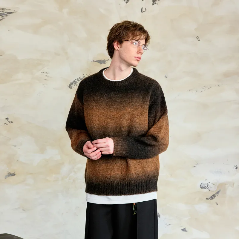 Lilbetter Sweater Unisex Black Orange Stripes-3