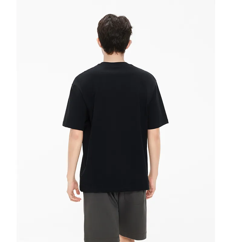 MIANDEMEIXUE Loose Fit Casual Inner Short Sleeved T Shirt Unisex Solid Color-40