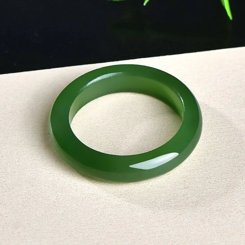 MY WORLD BEGINS AND ENDS WITH YOU Hetian Jade Rings Jasper Unisex-2