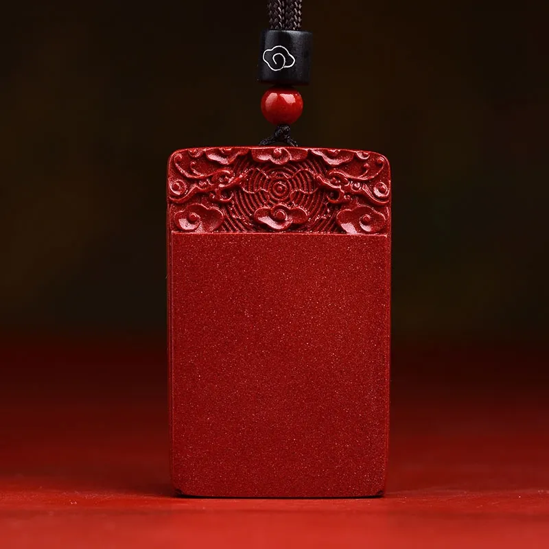 MY WORLD BEGINS AND ENDS WITH YOU Cinnabar Pendants Unisex-1