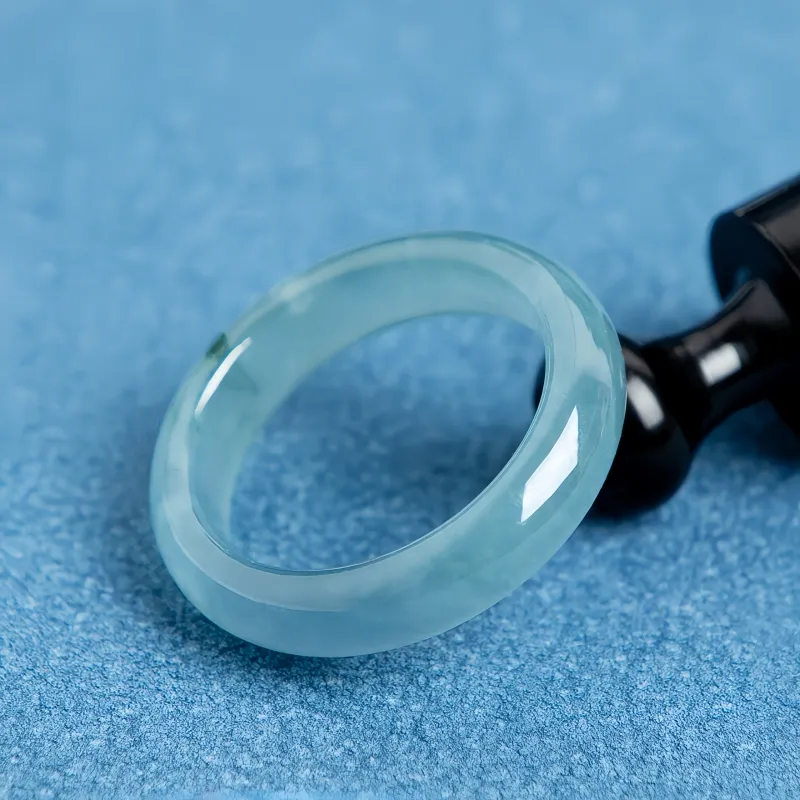 MY WORLD BEGINS AND ENDS WITH YOU Glutinous Jade Rings Unisex-3