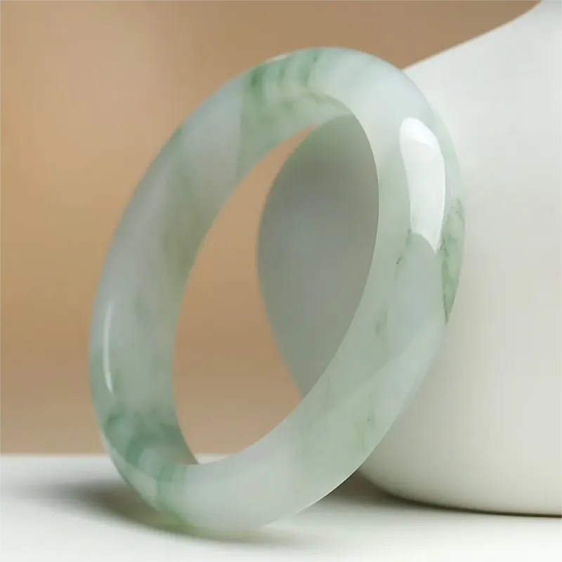 MY WORLD BEGINS AND ENDS WITH YOU Tianshan Jade Bangles Women's-5