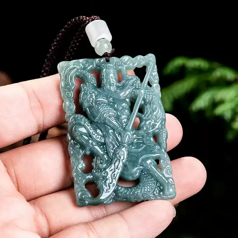 MY WORLD BEGINS AND ENDS WITH YOU Bean Type Jadeite Necklaces Unisex-4