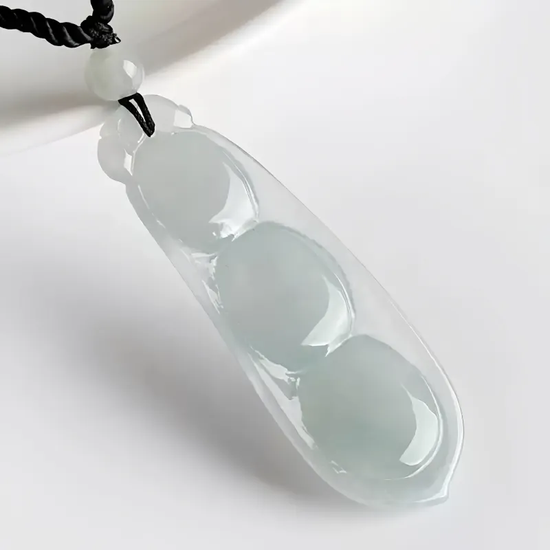 MY WORLD BEGINS AND ENDS WITH YOU Ice Glutinous Jadeite Necklaces Unisex-1