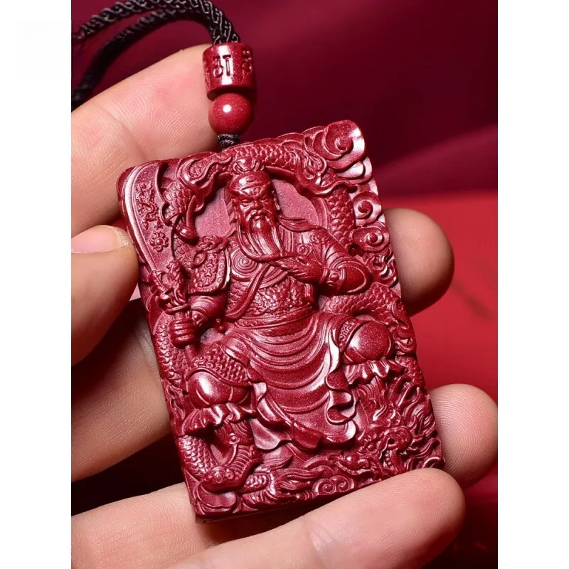 MY WORLD BEGINS AND ENDS WITH YOU Reconstructed Cinnabar Necklaces Unisex-5
