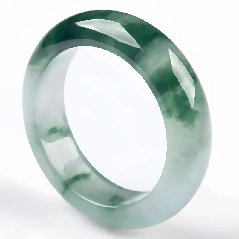 MY WORLD BEGINS AND ENDS WITH YOU Ice Glutinous Jadeite Rings Unisex-3