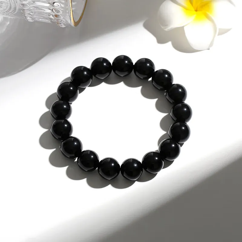 MY WORLD BEGINS AND ENDS WITH YOU Chalcedony Jade Bracelets Unisex-8