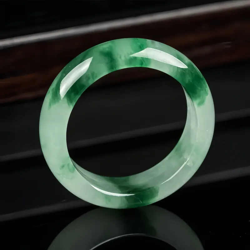 MY WORLD BEGINS AND ENDS WITH YOU Glutinous Jade Jadeite Rings Unisex-2