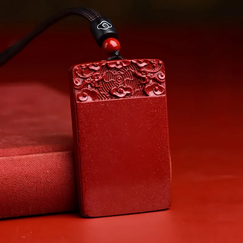 MY WORLD BEGINS AND ENDS WITH YOU Cinnabar Pendants Unisex-2