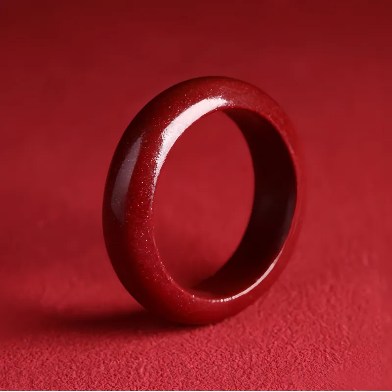 MY WORLD BEGINS AND ENDS WITH YOU Cinnabar Rings Unisex-2