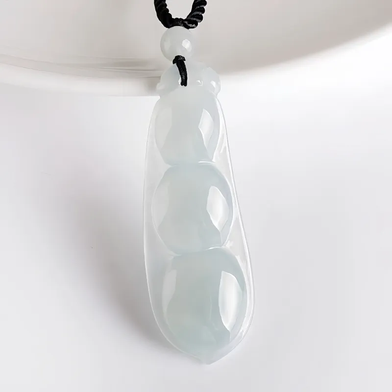 MY WORLD BEGINS AND ENDS WITH YOU Ice Glutinous Jadeite Necklaces Unisex-4