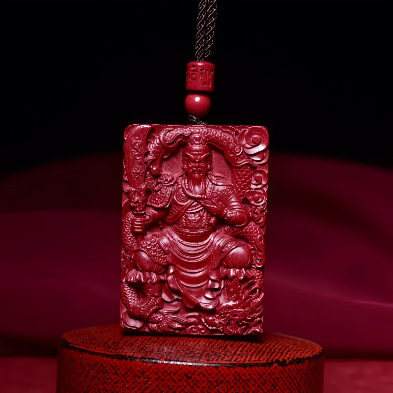 MY WORLD BEGINS AND ENDS WITH YOU Reconstructed Cinnabar Necklaces Unisex-1