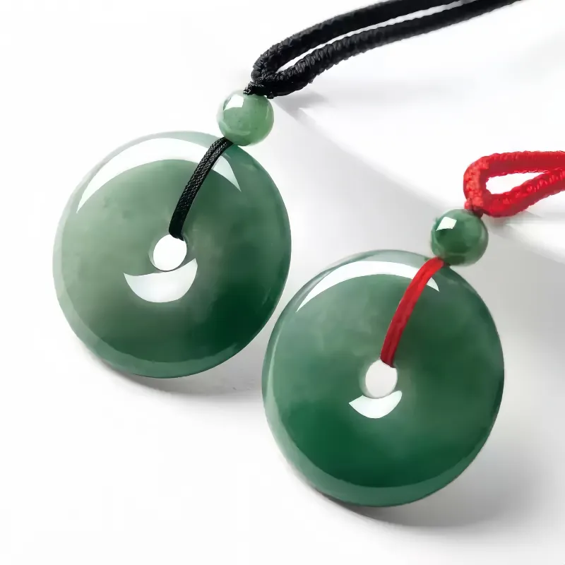 MY WORLD BEGINS AND ENDS WITH YOU Glutinous Jade Necklaces Unisex-2