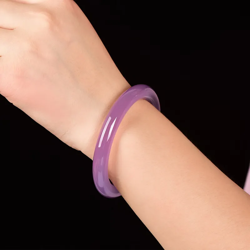 MY WORLD BEGINS AND ENDS WITH YOU Chalcedony Bangles Women's-6