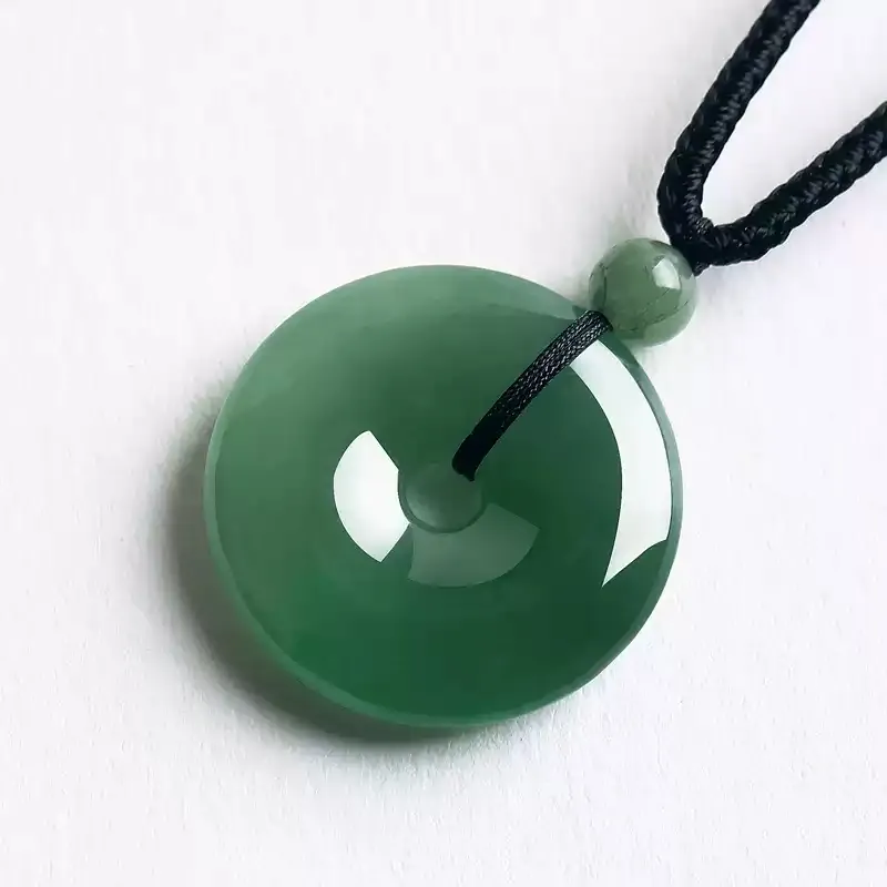 MY WORLD BEGINS AND ENDS WITH YOU Glutinous Jade Necklaces Unisex-3