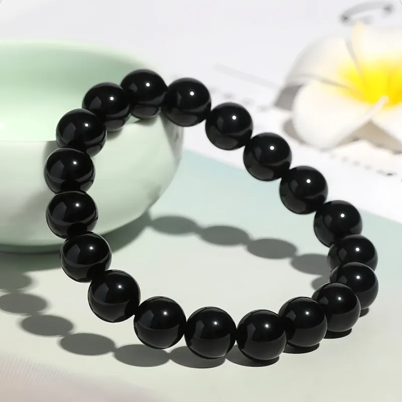 MY WORLD BEGINS AND ENDS WITH YOU Chalcedony Jade Bracelets Unisex-9