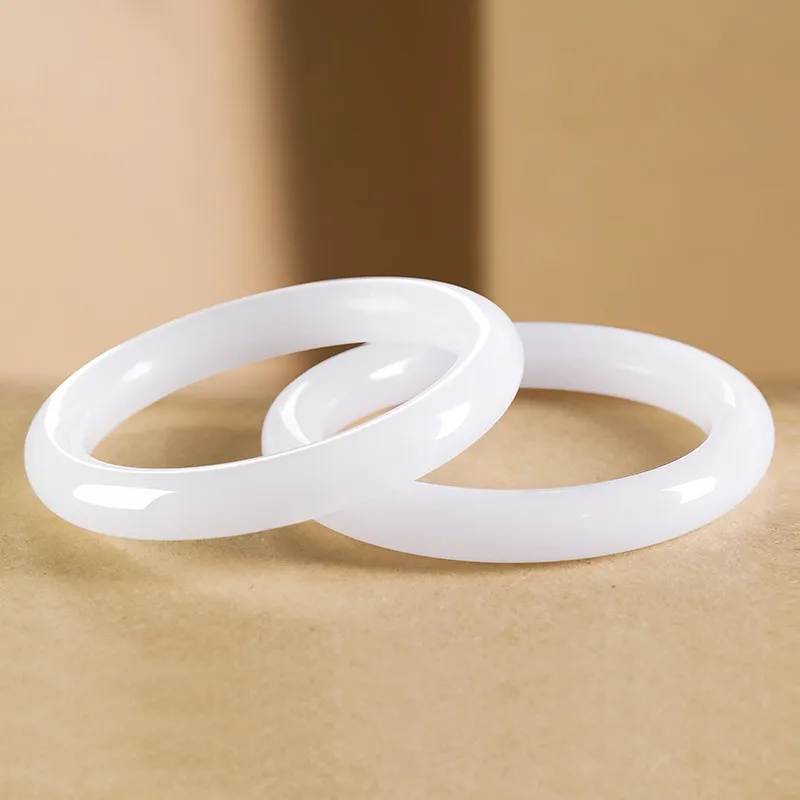 MY WORLD BEGINS AND ENDS WITH YOU Golden Silk Jade Bangles Women's-10