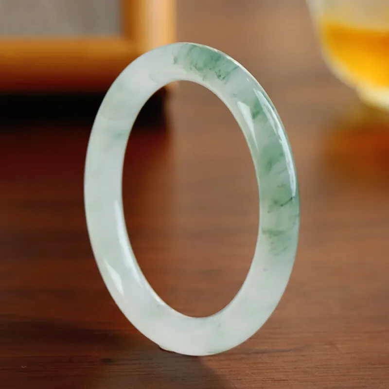 MY WORLD BEGINS AND ENDS WITH YOU Tianshan Jade Bangles Women's-2