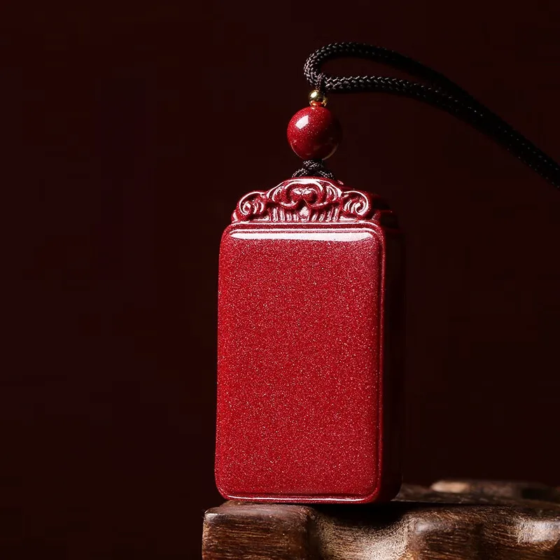 MY WORLD BEGINS AND ENDS WITH YOU Cinnabar Necklaces Unisex-1