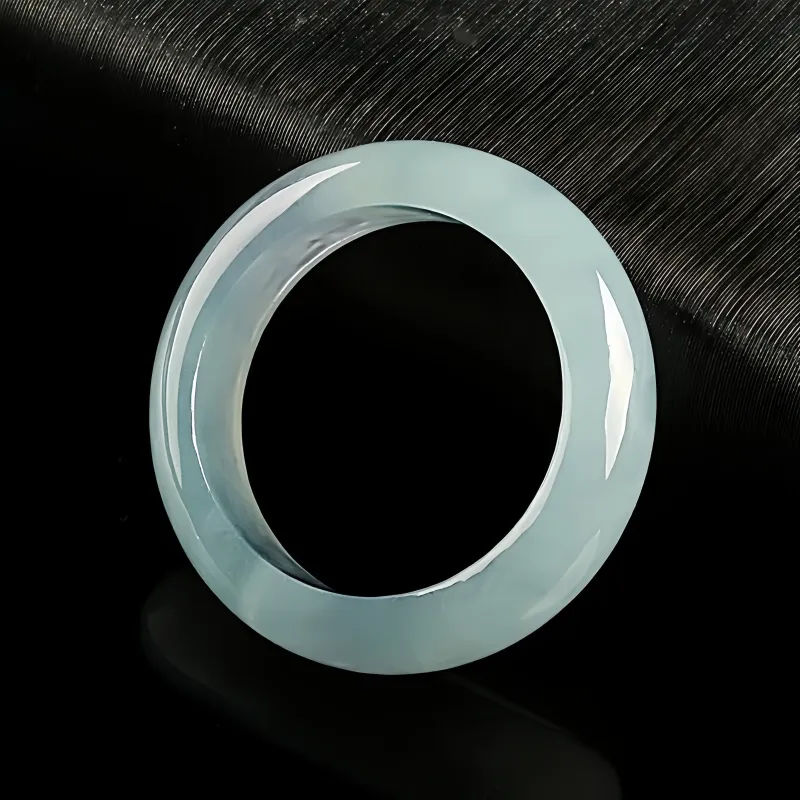 MY WORLD BEGINS AND ENDS WITH YOU Ice Glutinous Jadeite Rings Unisex-3
