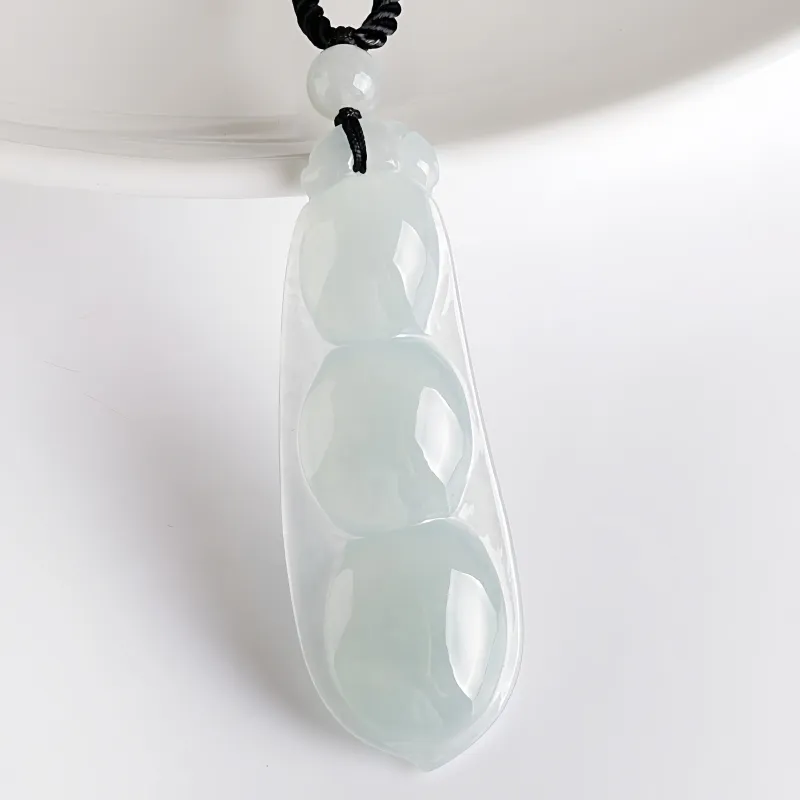 MY WORLD BEGINS AND ENDS WITH YOU Ice Glutinous Jadeite Necklaces Unisex-3