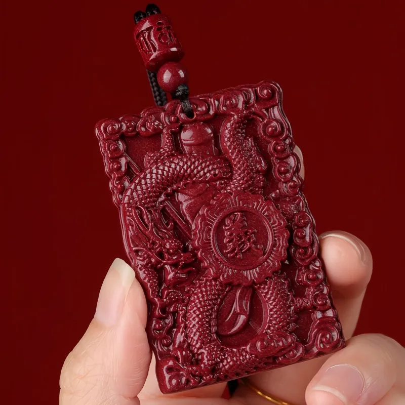 MY WORLD BEGINS AND ENDS WITH YOU Reconstructed Cinnabar Necklaces Unisex-2