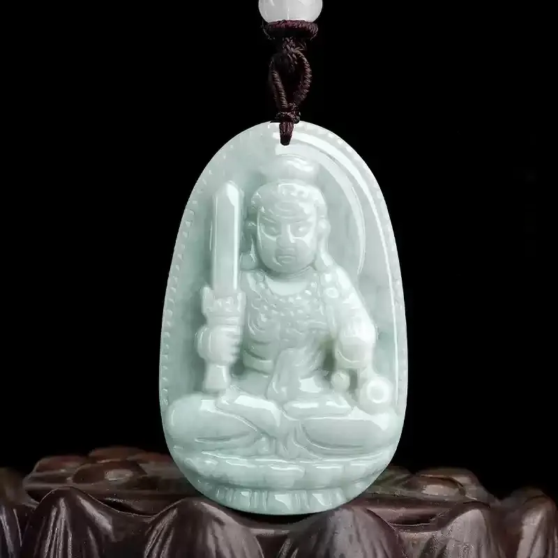 MY WORLD BEGINS AND ENDS WITH YOU Bean Type Jadeite Necklaces Unisex-3