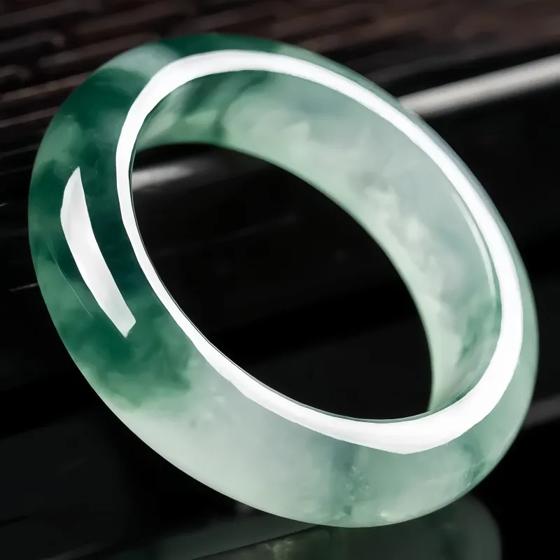 MY WORLD BEGINS AND ENDS WITH YOU Ice Glutinous Jadeite Rings Unisex-5