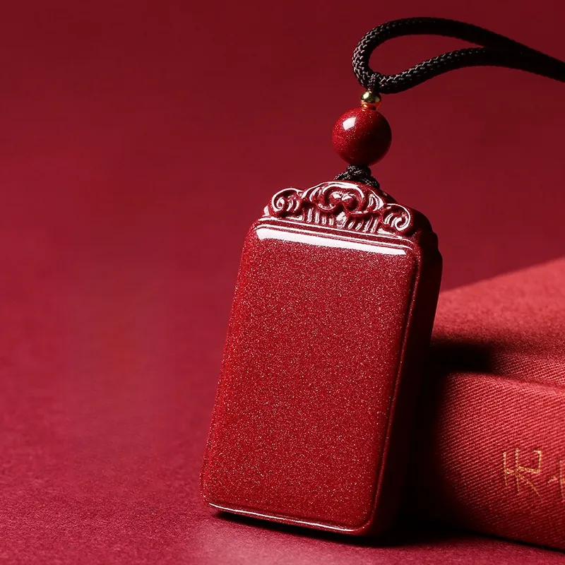MY WORLD BEGINS AND ENDS WITH YOU Cinnabar Necklaces Unisex-3