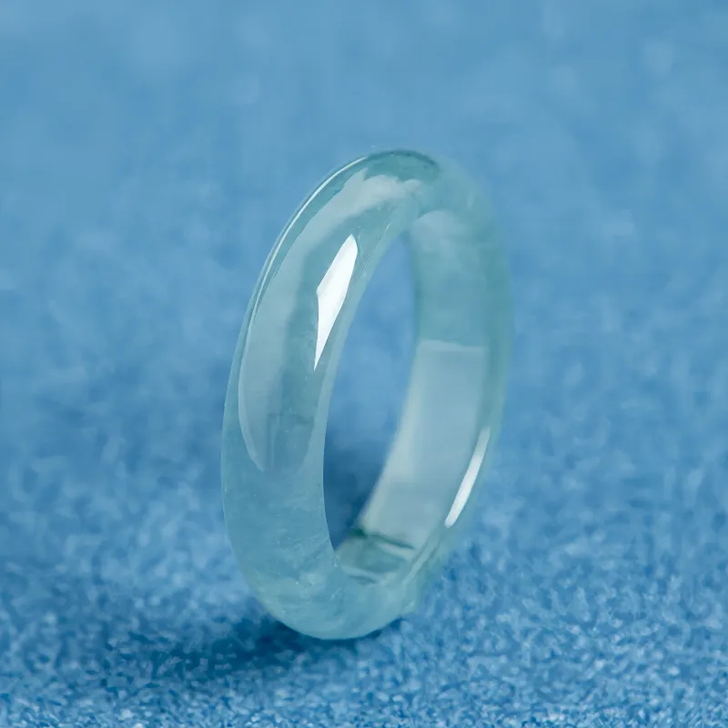 MY WORLD BEGINS AND ENDS WITH YOU Glutinous Jade Rings Unisex-1