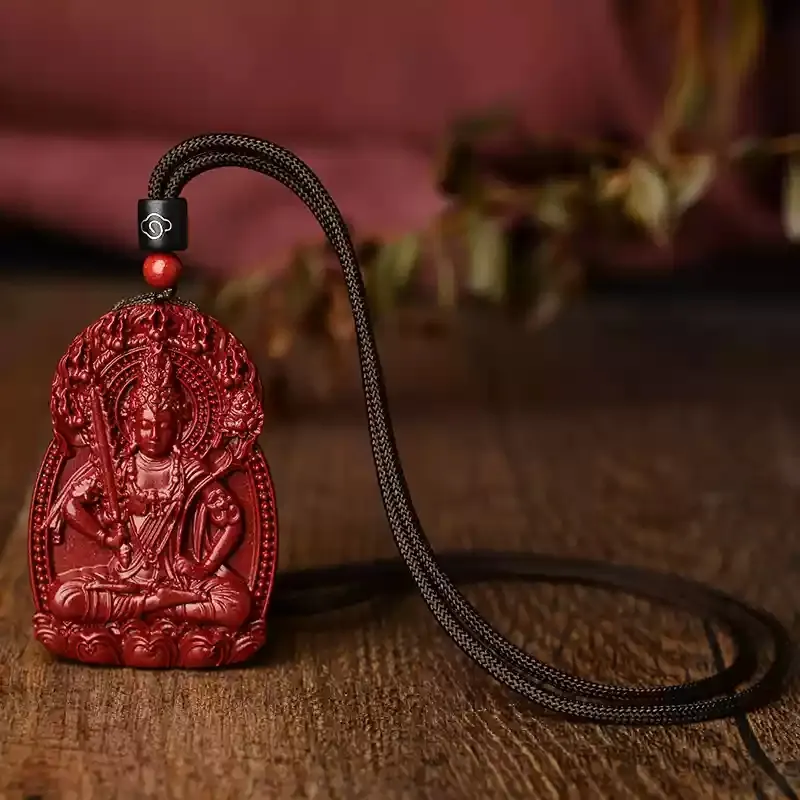 MY WORLD BEGINS AND ENDS WITH YOU Cinnabar Necklaces Unisex-5