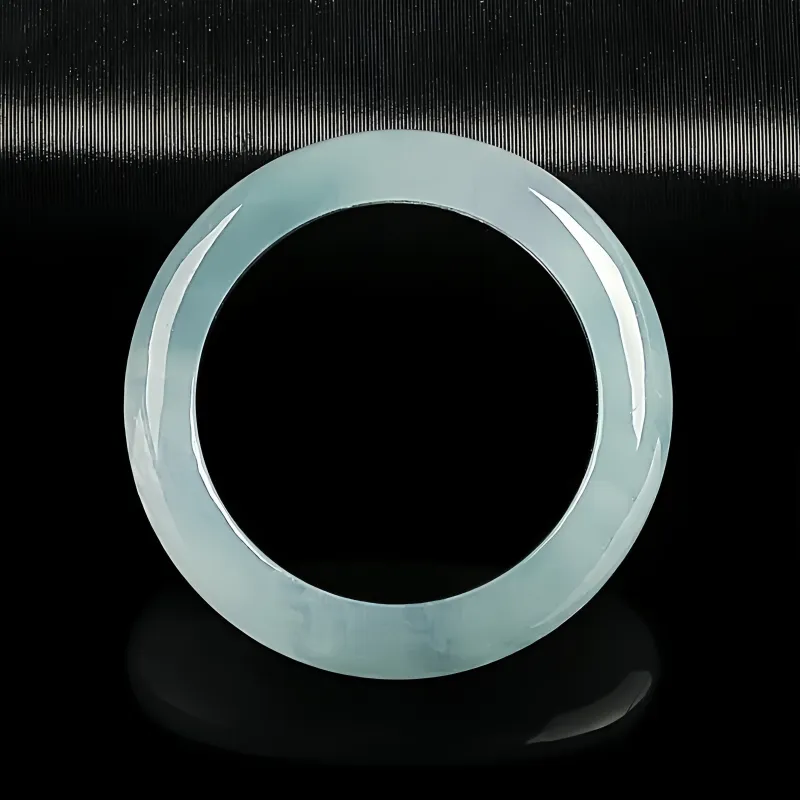 MY WORLD BEGINS AND ENDS WITH YOU Ice Glutinous Jadeite Rings Unisex-2