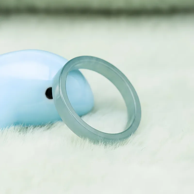 MY WORLD BEGINS AND ENDS WITH YOU Glutinous Jade Rings Unisex-3