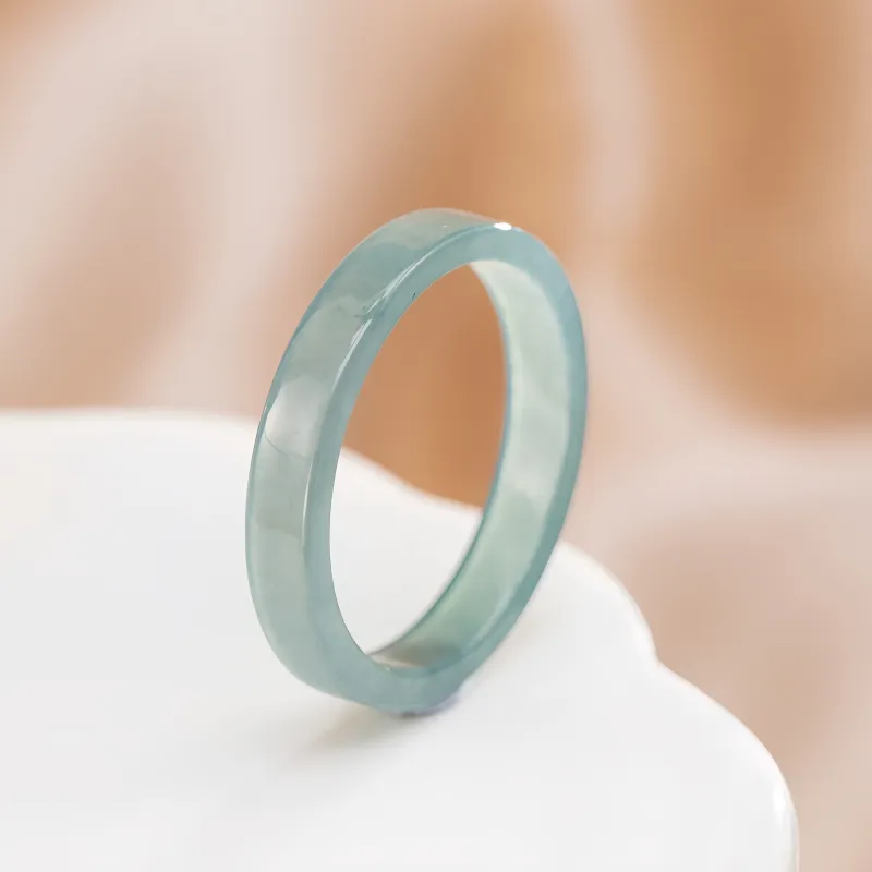 MY WORLD BEGINS AND ENDS WITH YOU Glutinous Jade Rings Unisex-2