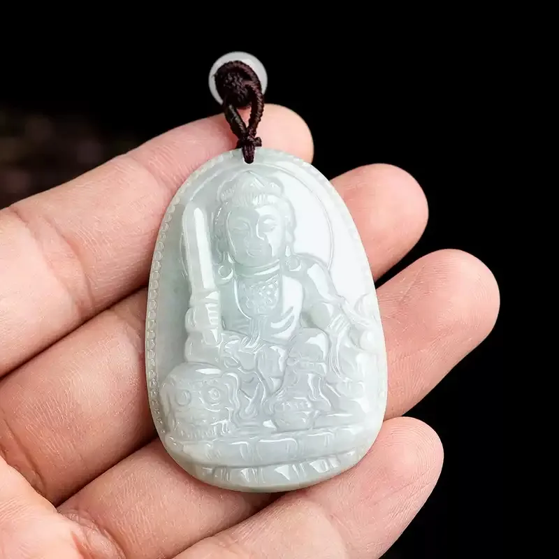 MY WORLD BEGINS AND ENDS WITH YOU Bean Type Jadeite Necklaces Unisex-4