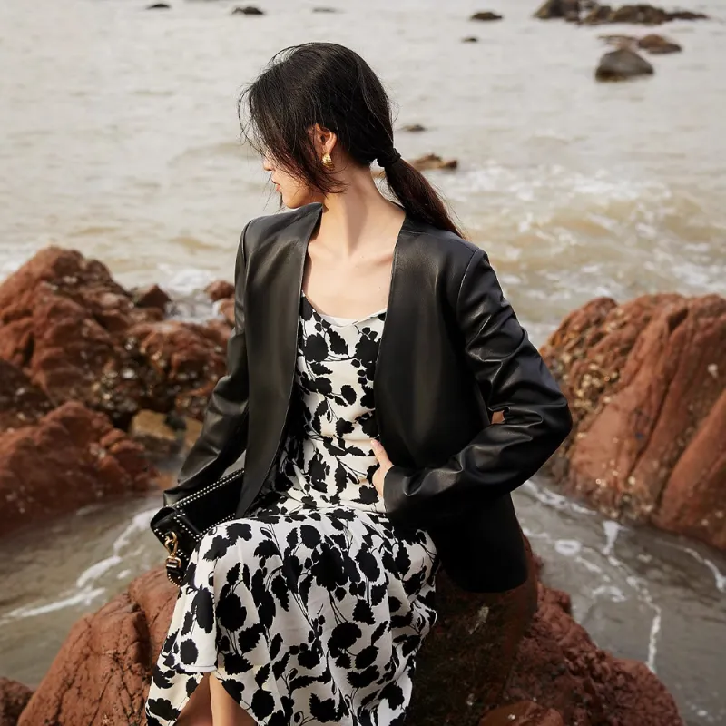 Kele Coco Leather Jacket Women's-5