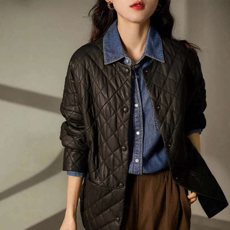 Kele Coco Leather Jacket Women's Black-1