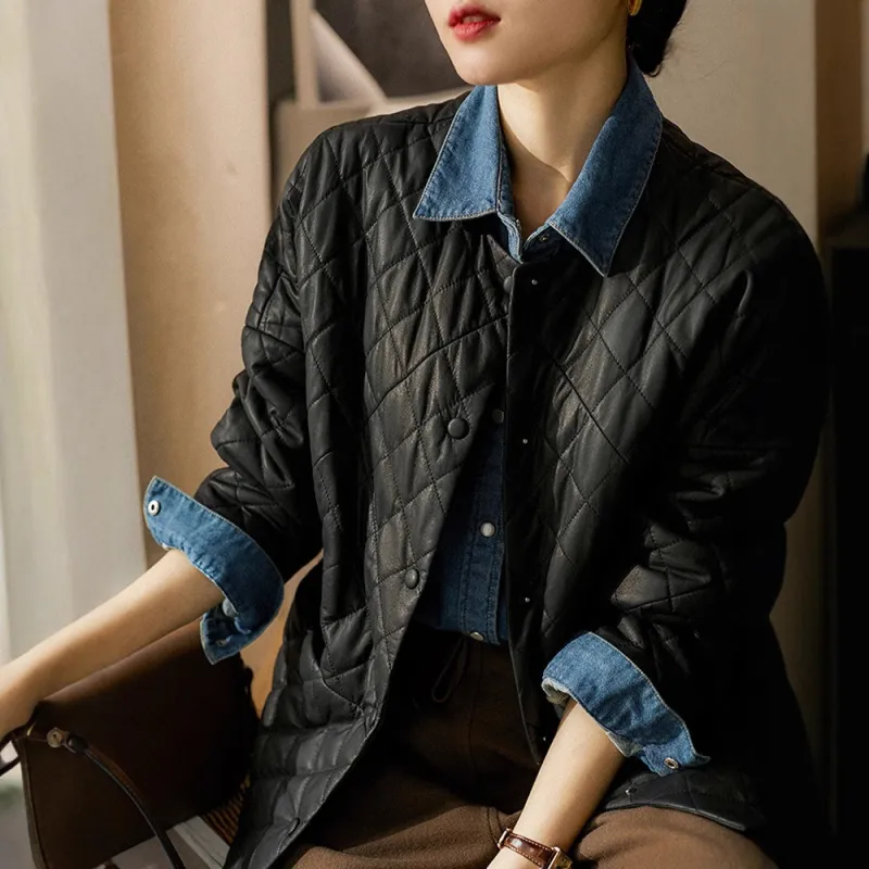 Kele Coco Leather Jacket Women's Black-3