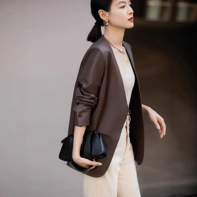 Kele Coco Leather Jacket Women's-7