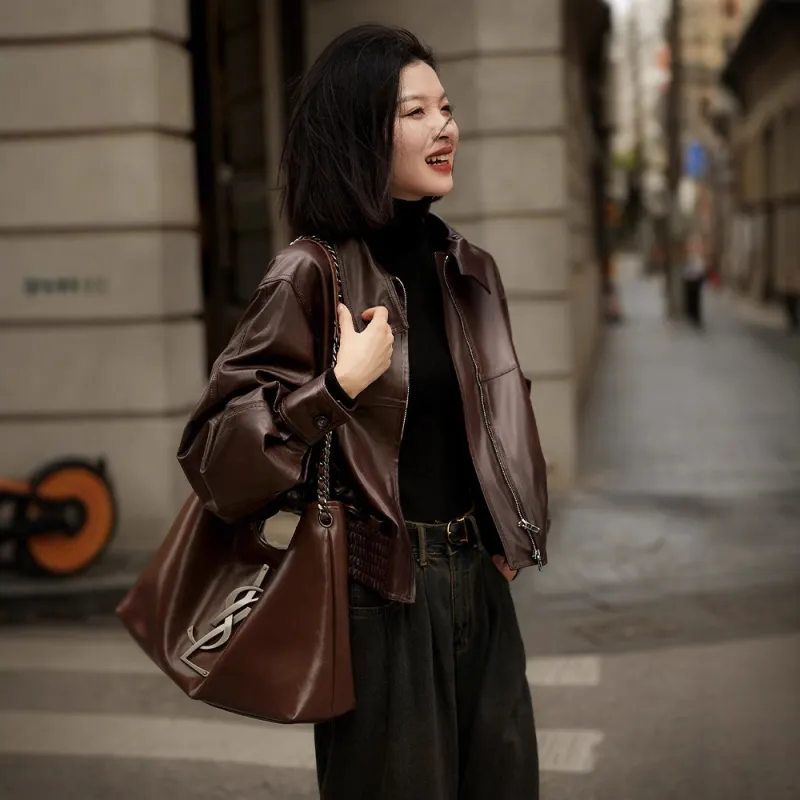 Kele Coco Genuine Leather Jacket Women's-4